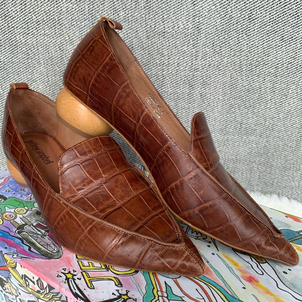 Jeffrey Campbell Viona Loafer Snakeskin Leather